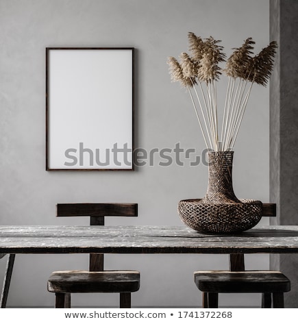 [[stock_photo]]: Modern Loft Interior With Chairs And Blank Frame 3d Rendering