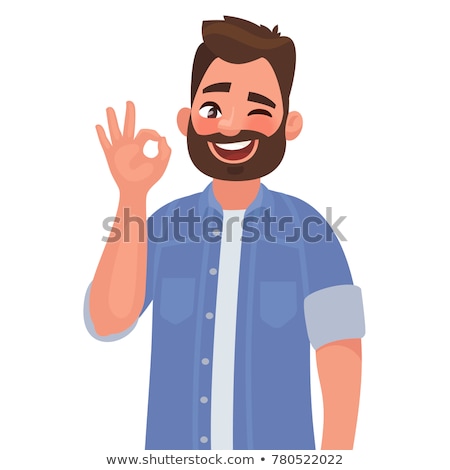 Zdjęcia stock: Man Signaling Ok