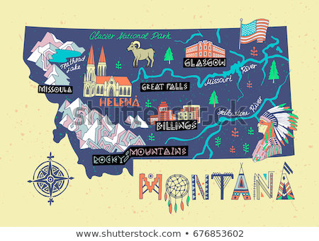 Stok fotoğraf: Cartoon Montana