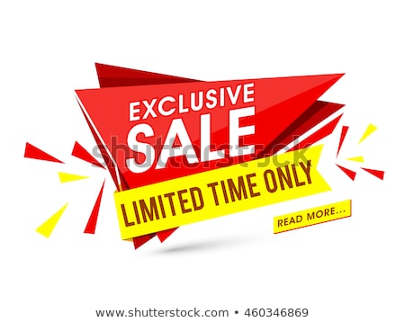 Stock fotó: Mega Sale Exclusive Products Vector Illustration