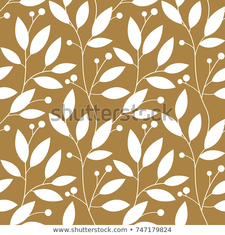 Stock fotó: Floral Seamless Pattern Leaves Background Flourish Garden Leaf