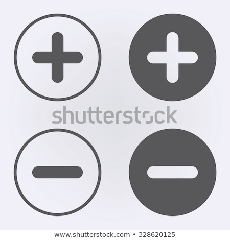 Stock foto: Plus Minus Signs