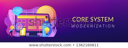 Foto stock: Core System Development Concept Banner Header