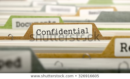 Stockfoto: Confidential File