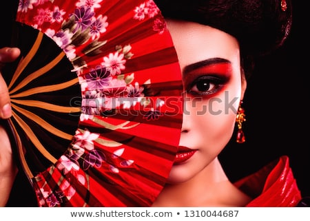 Сток-фото: White Beautiful Geisha