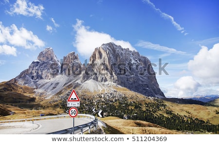 Stok fotoğraf: Pordoi Pass Belvedere Italian Dolomites