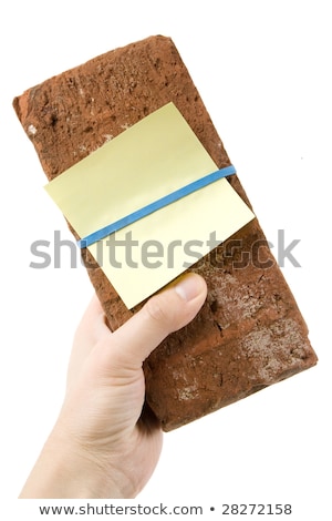 Stock photo: Red Brick And Threat Letter