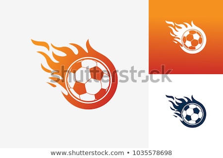 Сток-фото: Soccer Ball In Flames