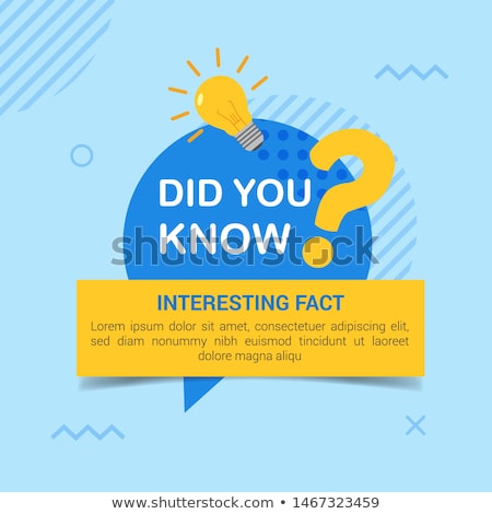 Foto stock: Did You Know