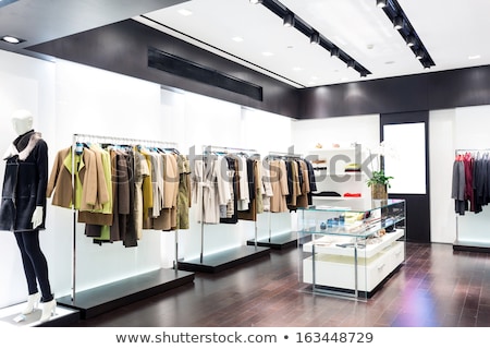 Foto stock: Mannequin Wearing Dress In A Clothing Store