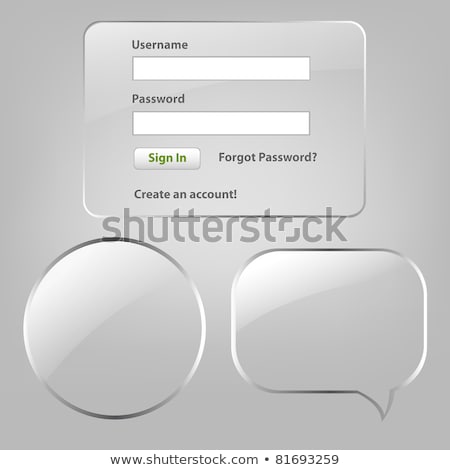 Web Elements Register And Login Web Window ストックフォト © barbaliss