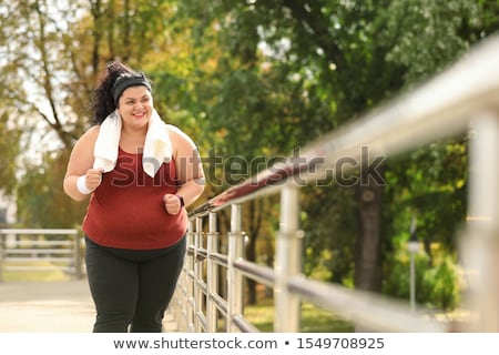 Foto stock: Large Woman