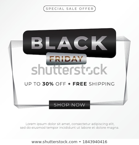 Foto stock: Elegant Clean Black Friday Sale Design Illustration