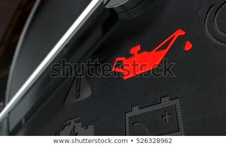 Stock photo: Check Oil Dashboard Light