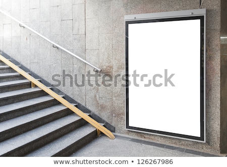 Stock fotó: Blank Billboard In The Hall