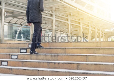 Foto stock: Business Executives With Trolley Bag Walking In The Corridor