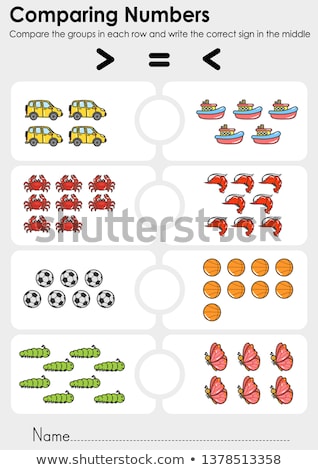 Zdjęcia stock: Write Each Missing Number Worksheet