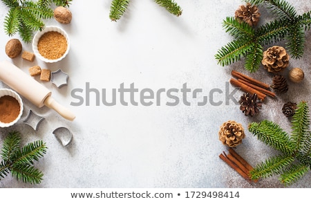 [[stock_photo]]: Ingredients For Christmas Baking With Copy Space