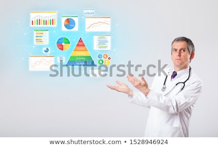 Foto stock: Nutritionist With Nutrient Intake Concept