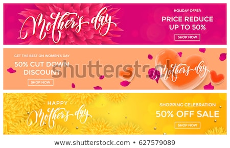 Сток-фото: Springtime Banners Set With Floral Decoration