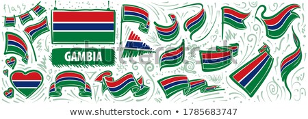 Stock photo: Vector Set Of The National Flag Of Gambia In Various Creative Designs