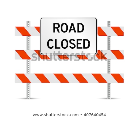 Foto stock: Closed Road