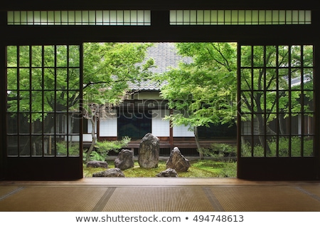 Imagine de stoc: Japanese Traditional Stone Garden In Kyoto Japan