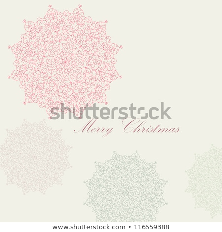 Foto d'archivio: Vintage Christmas Card With Snowflakes Eps 8