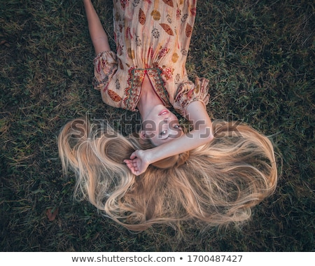 Stock photo: Beautiful Young Woman In Black Clothes