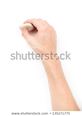 Stockfoto: Human Hands With Erase Rubber