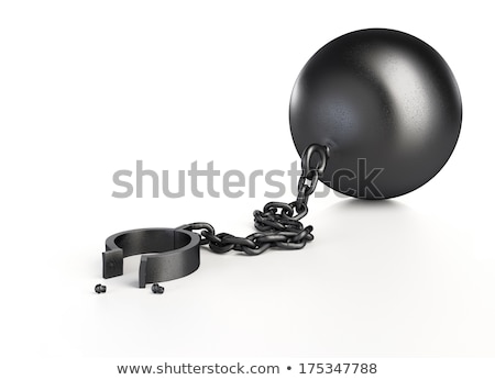 Stock foto: Open Prisoner Shackle