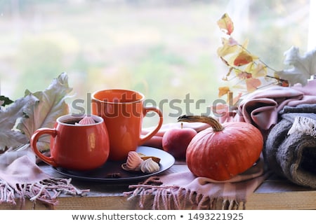 [[stock_photo]]: Two Cups Of Espresso With Chocolate Cake