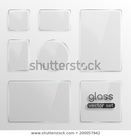 Foto stock: Round Glass Plate With Shadow