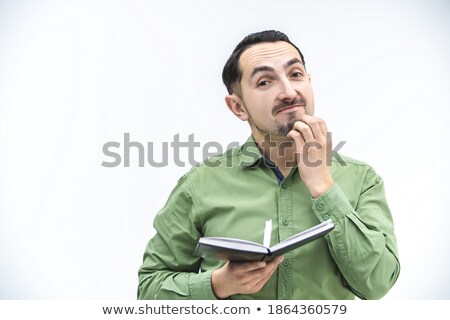 Stockfoto: Businessman Scratches His Chin