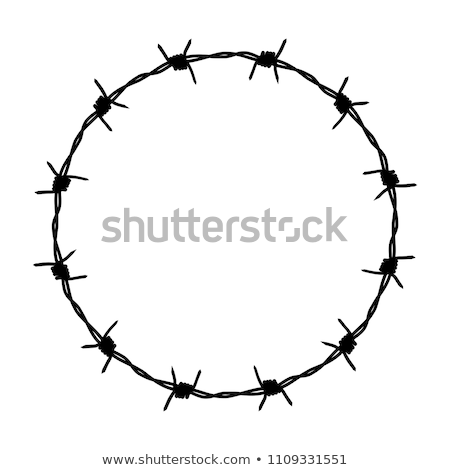 Stok fotoğraf: Barbed Wire Circle