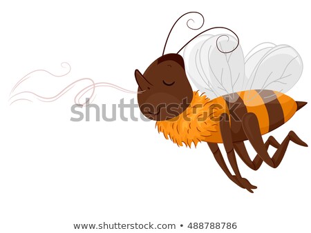 Stock fotó: Mascot Bee Follow Scent