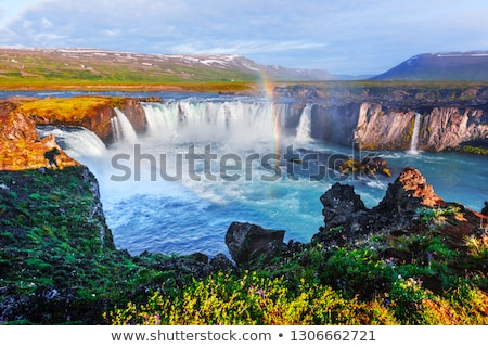 [[stock_photo]]: Landscape Of Iceland With Godafoss Waterfall