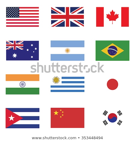 [[stock_photo]]: Uruguay National Colors Insignia Vector Icons Set