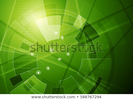 Green Technical Background Foto stock © saicle