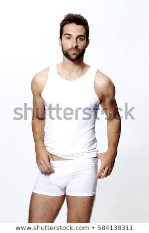 Stock foto: Man In White Underwear