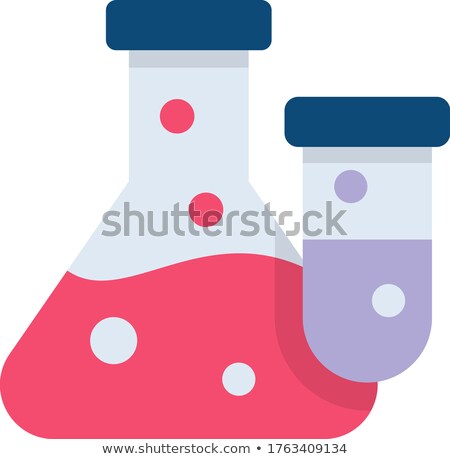 Zdjęcia stock: Medical Flat Glass Icons On Blur Background