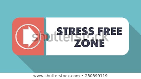 [[stock_photo]]: Stress Free Zone On Orange In Flat Design