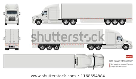 Stok fotoğraf: Truck And Trailer