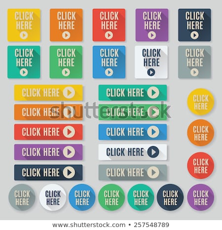 Stok fotoğraf: Click Here Purple Vector Icon Button