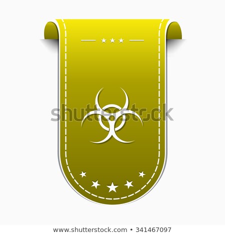 ストックフォト: Biohazrd Sign Yellow Vector Icon Design