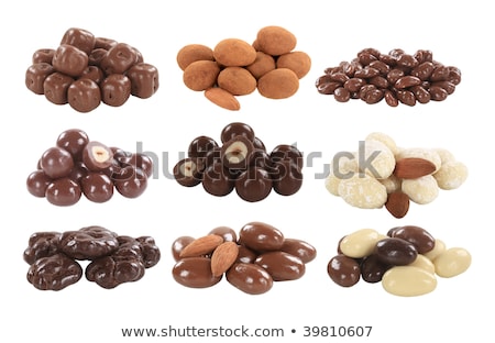 Stock fotó: Chocolate Covered Nuts And Fruit