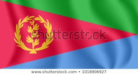 Stock fotó: Waving Flag Of Eritrea