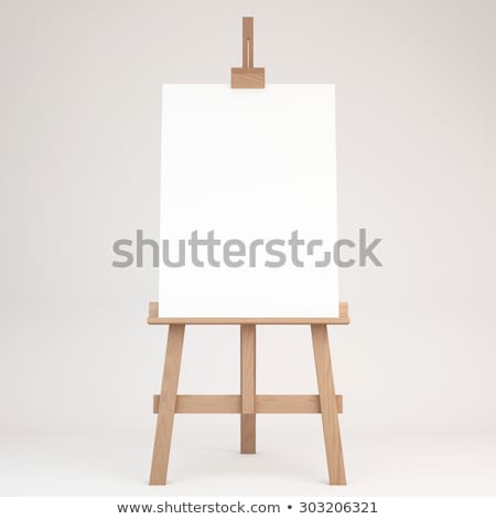 [[stock_photo]]: Easel With Blank Canvas