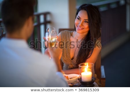 Stok fotoğraf: Couple On Balcony On Valentines Day