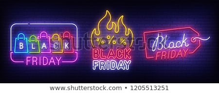 Stock photo: Big Autumnal Offer On Black Friday Holiday Sale